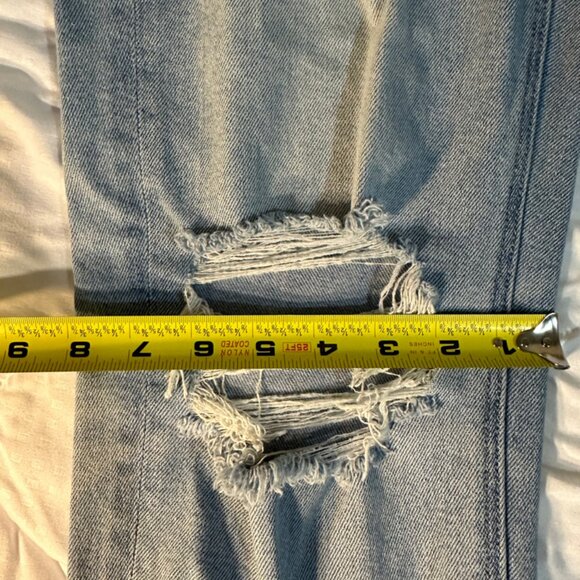 American Eagle Jeans Size 6 Regular Inseam 27 inches Mom Straight Stretch - Picture 8 of 13